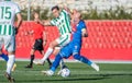 Piast Gliwice centre-back Jakub Czerwinski and Ferencvaros midfielder Balint Vecsei during club friendly Ferencvaros vs Piast