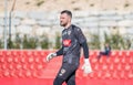 Piast Gliwice goalkeeper Karol Szymanski during club friendly Ferencvaros vs Piast Gliwice 0-1 Royalty Free Stock Photo