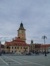 Piata Sfatului, english: Council Square, of Brasov. Royalty Free Stock Photo