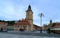 Piata Sfatului, english: Council Square, of Brasov. Royalty Free Stock Photo