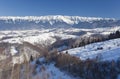 Piatra Craiului mountain, winter landscape Royalty Free Stock Photo