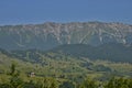 Landscape with detail of the Piatra Craiului Mountains from Romania.