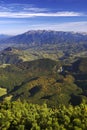 Sunny autumn day in Piatra Craiului Mountains, Romania Royalty Free Stock Photo