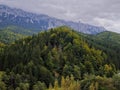 Piatra Craiului Mountains  - view from Panorama Piatra Craiului Royalty Free Stock Photo