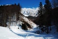 Piatra Craiului, in winter Royalty Free Stock Photo