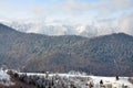 Piatra Craiului winter landscape Romania Royalty Free Stock Photo