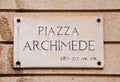 Piazza Archimede, Syracuse, Italy Royalty Free Stock Photo