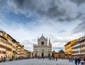Piazza and Basilica Santa Croce in Florence