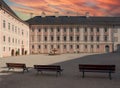 piazza in bayreuth, bavaria germany Royalty Free Stock Photo