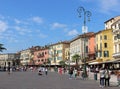 Piazza Bra outside Verona Arena, Verona, Italy Royalty Free Stock Photo