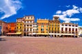 Piazza Bra square in Verona colorful view Royalty Free Stock Photo