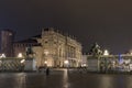 Piazza Castello At Night, Turin Italy Royalty Free Stock Photo