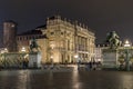 Piazza Castello At Night, Turin Italy