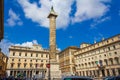 Piazza Colonna and residence of Italian prime minister