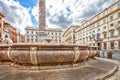 Piazza Colonna Rome Royalty Free Stock Photo