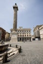 Piazza colonna rome italy Royalty Free Stock Photo