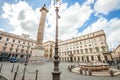 Piazza Colonna Rome Royalty Free Stock Photo
