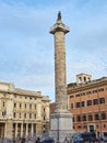 Piazza Colonna square. Rome, Lazio, Italy. Royalty Free Stock Photo