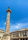 Piazza Colonna Square in Rome Royalty Free Stock Photo