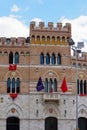 Facade of Palazzo Aldobrandeschi, Grosseto, Tuscany, Italy