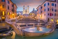 Piazza de spagnaSpanish Steps in rome, italy Royalty Free Stock Photo