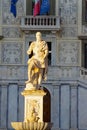 Statue of Cosimo I de` Medici, dressed in the costumes of Grand Master of the Knights of San Stefano