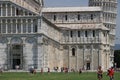 Piazza dei miracoli of Pisa. Cathedral, leaning tower of the Tus