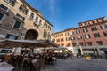 Piazza dei Signori or Piazza Dante in Verona Veneto Italy Royalty Free Stock Photo