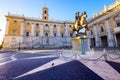 Piazza del Campidoglio on the top of Capitoline Hill, Rome Royalty Free Stock Photo