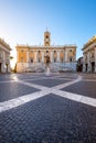 Piazza del Campidoglio on the top of Capitoline Hill, Rome Royalty Free Stock Photo