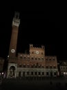 View of Palazzo Pubblico in Siena Royalty Free Stock Photo