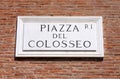 Piazza del Colosseo in Rome, Italy