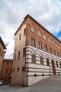 Piazza del Duomo, Cathedral Square where the Siena Cathedral is located in Siena, Italy Royalty Free Stock Photo