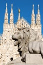 Piazza del Duomo in Milan, Italy Royalty Free Stock Photo