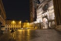 Piazza del Duomo at night, Cremona -Italy Royalty Free Stock Photo