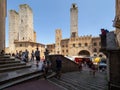 Piazza del Duomo square, San Gimignano, Italy Royalty Free Stock Photo