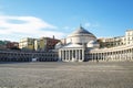 Piazza del Plabiscito, named after the plebiscite taken in 1860, that brought Naples into the unified Kingdom of Italy.