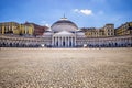 View of Piazza del Plebiscito, Naples,Italy