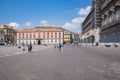 Piazza del Plebiscito in Naples Royalty Free Stock Photo