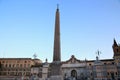 Piazza del Popolo and Flaminio Obelisk in Rome, Italy