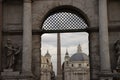 Italy, Lazio, Rome, twin churches at Piazza del Popolo Royalty Free Stock Photo