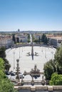 Piazza del Popolo located in Rome, Lazio, italy