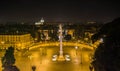 Piazza del Popolo by night, Rome, Italy