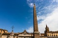 Piazza del Popolo, the Obelisk, Rome, Italy. Royalty Free Stock Photo