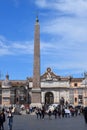 Piazza del Popolo, Obelix Rome Royalty Free Stock Photo