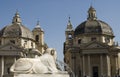 Piazza del popolo rome Royalty Free Stock Photo