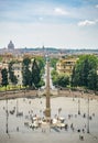 Piazza del Popolo, Rome, from Above Royalty Free Stock Photo