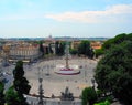 Piazza del Popolo in Rome. Royalty Free Stock Photo