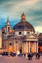 Piazza del Popolo, Rome Royalty Free Stock Photo