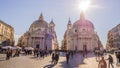 Piazza del popolo, rome italy Royalty Free Stock Photo